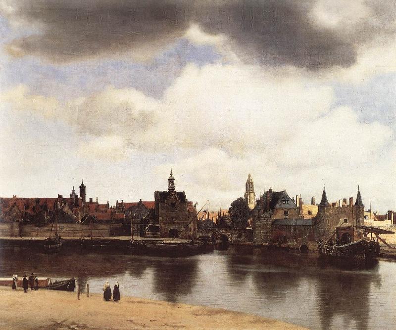 Jan Vermeer View of Delft oil painting picture